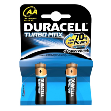 Батарейка Duracell Turbo MAX AA 1,5В (2 шт.)