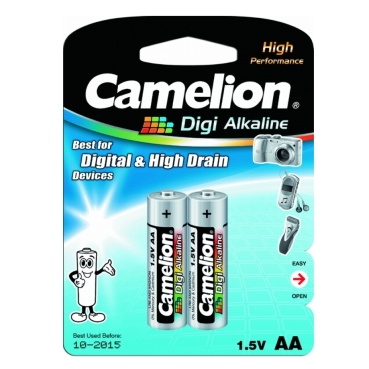 Батарейка Camelion Digi Alkiline AA 1,5В (2 шт.)
