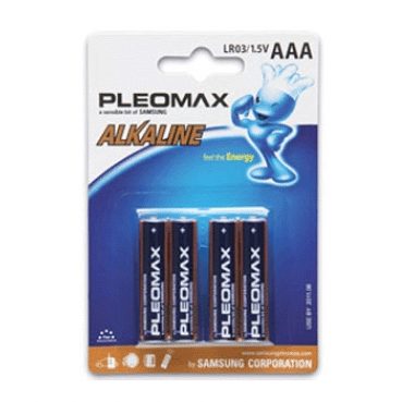 Батарейка Samsung Pleomax Alkaline AAA 1,5В (4 шт.)