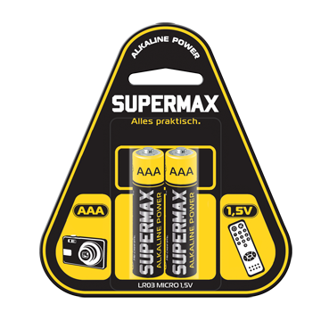 Батарейка Космос Supermax Alkaline AAA 1,5В (2 шт.)