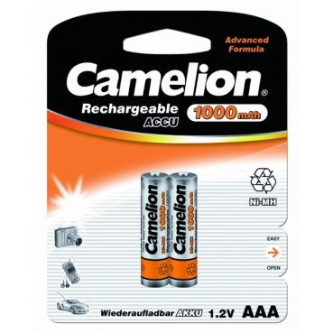 Аккумулятор Camelion ААА 1,2В, 1000mA/ч (2шт.)