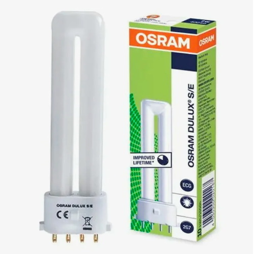  Лампа люминисцентная компактная (энергосберегающая) OSRAM Duluxe S/E Lumilux Cool White 11w/840 2G7 Made in Italy 