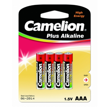 Батарейка Camelion Plus Alkaline AAA 1,5В (4 шт.)