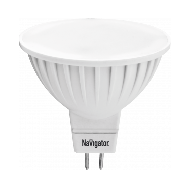 Светодиодная лампа Navigator MR16, 5Вт, GU5.3, 12В, 3000К